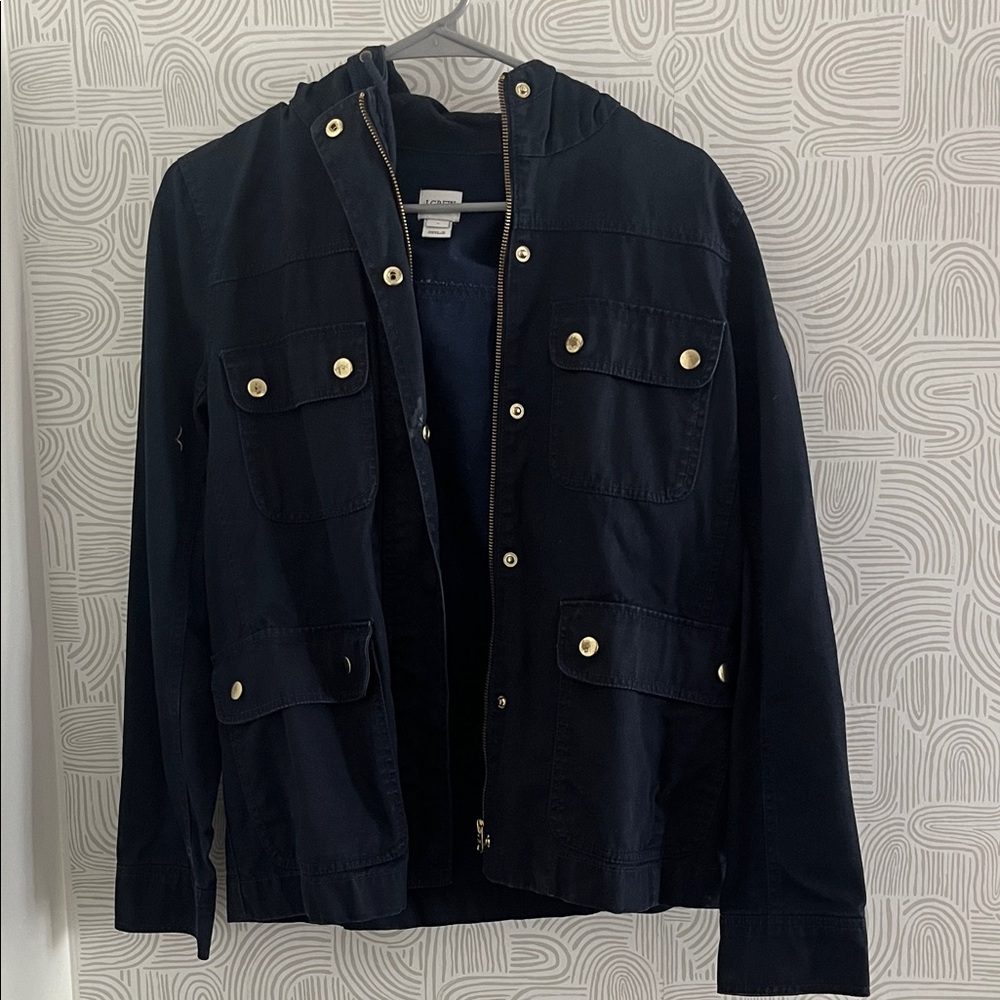 J. Crew Dark Blue Military Field Jacket